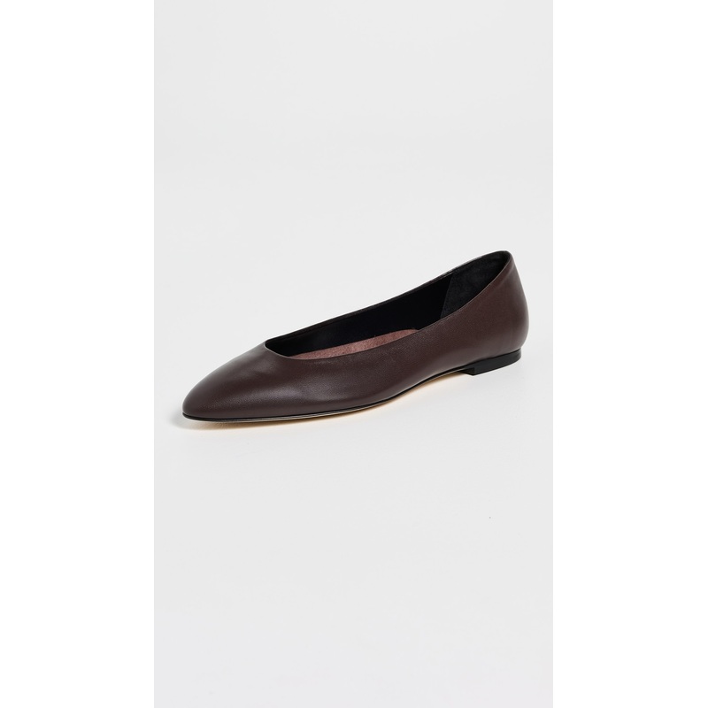 AEYDE Ellie Nappa Leather Moka Flats