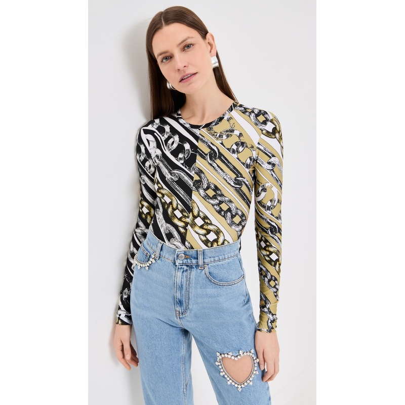 AREA Chain Printed Bodysuit