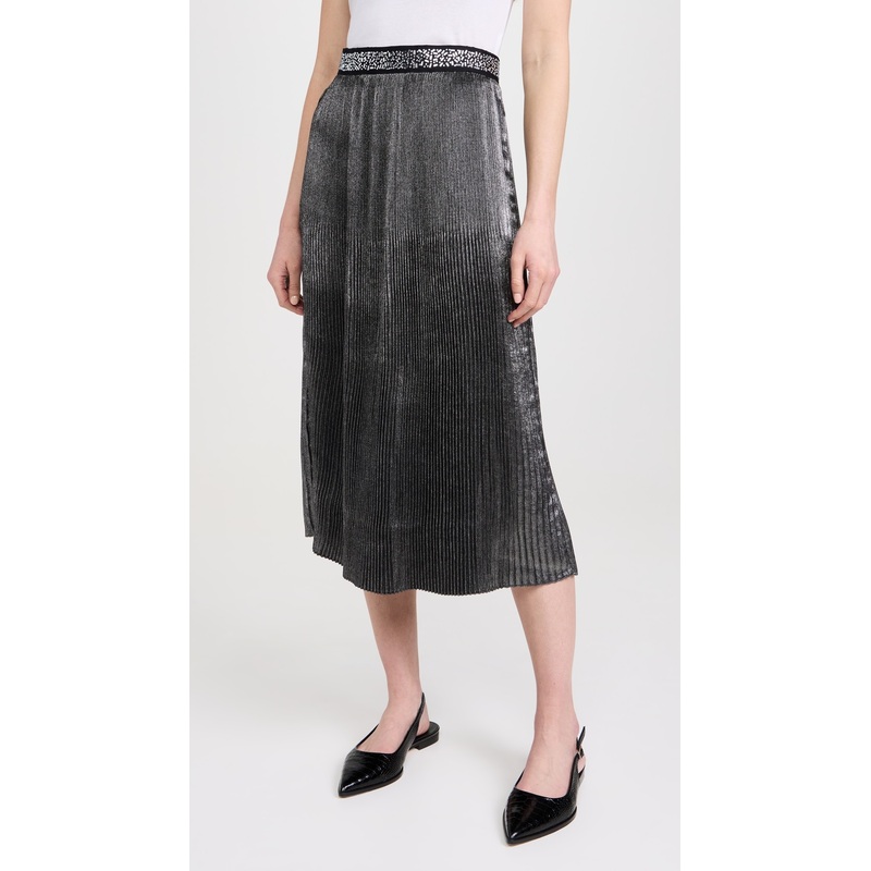 Le Superbe Foil Pleated Skirt