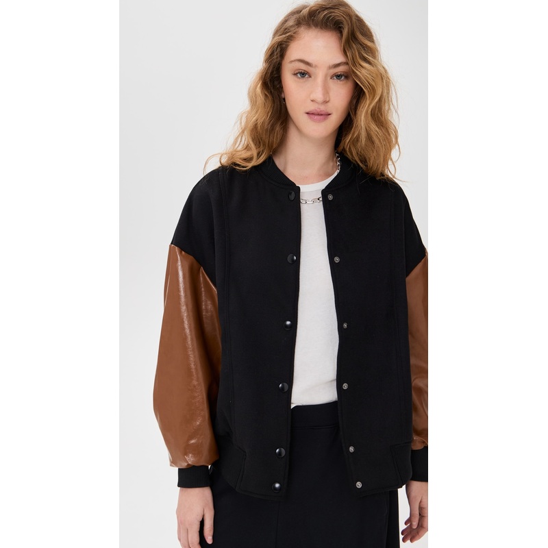 Line & Dot Varsity Jacket