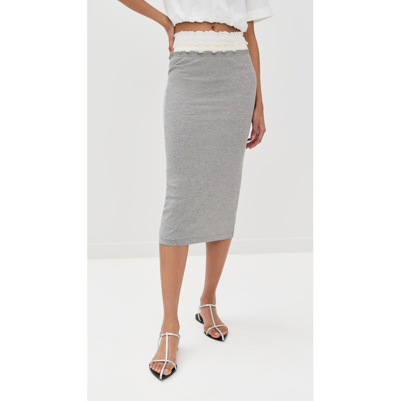 Jil Sander 3 Layered Mid Length Skirt