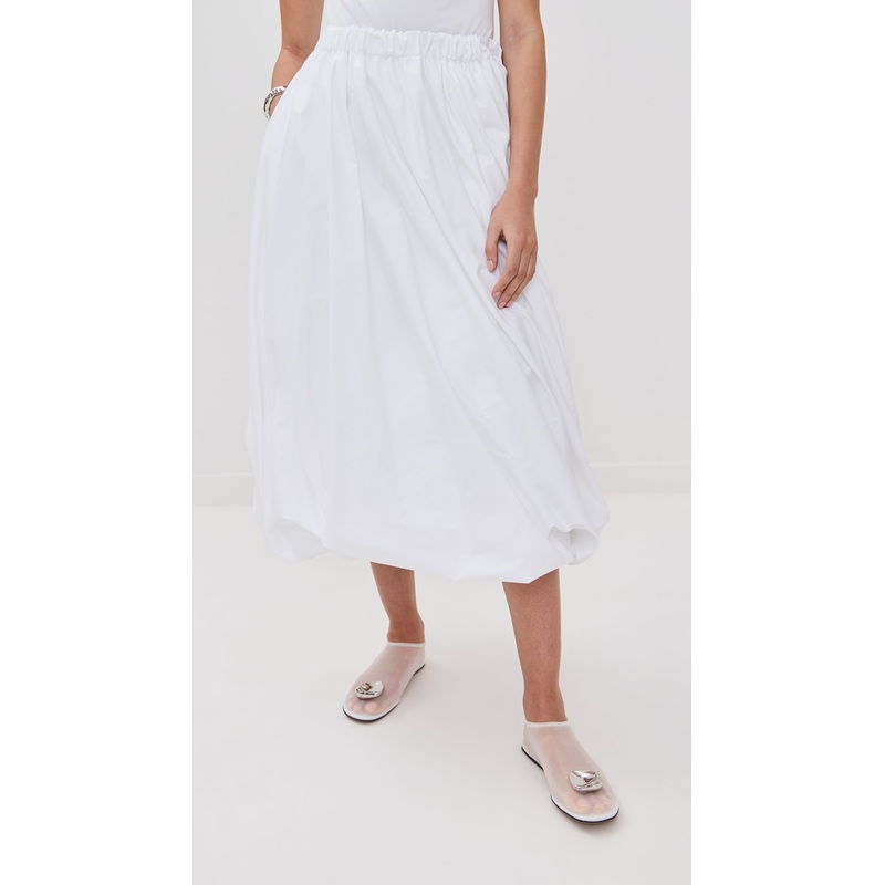 Rosetta Getty Twist Hem Skirt