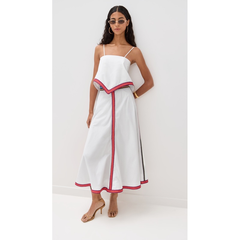 Rosie Assoulin Quartered A-Line Skirt