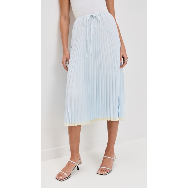 Vince Pleated Tiered Skirt