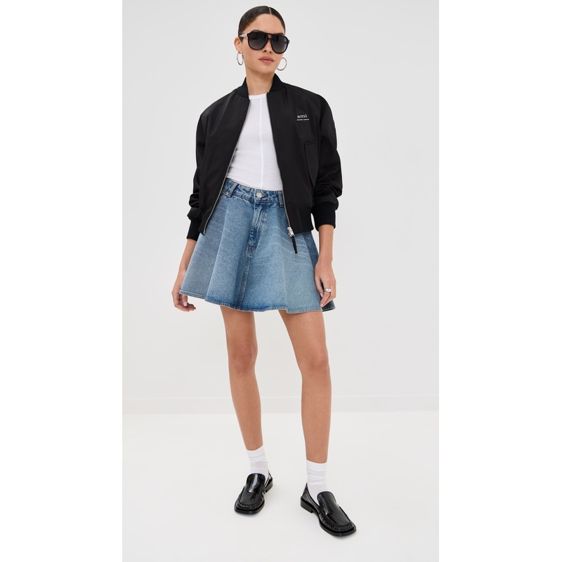 AMI Flare Mini Skirt