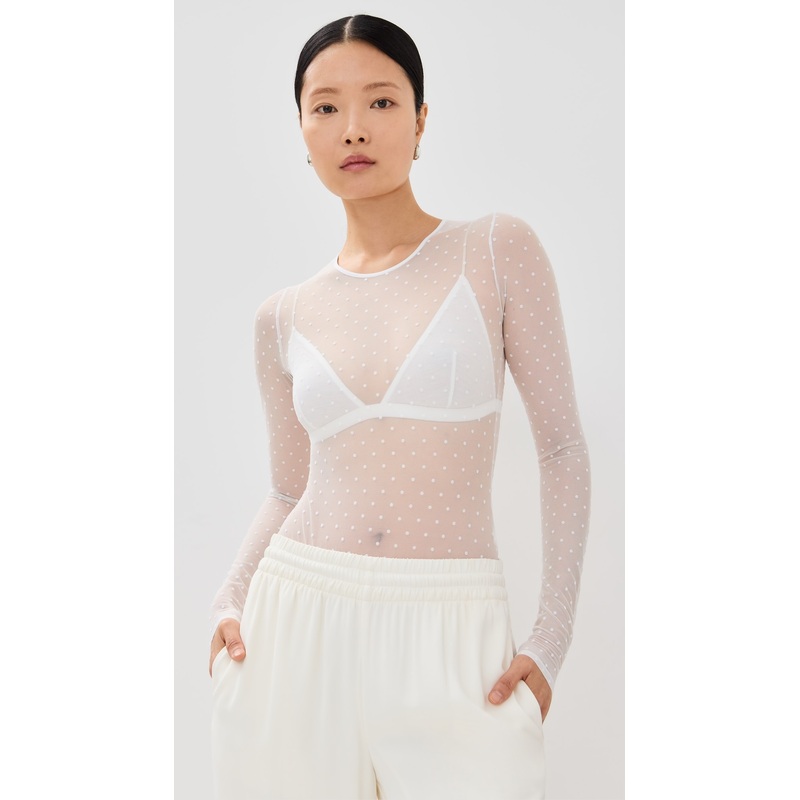 WARDROBE.NYC Polka Dot Bodysuit