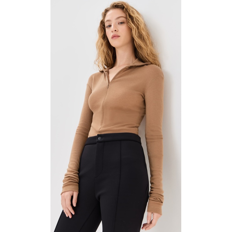 Bite Studios Fine Wool Zip Top