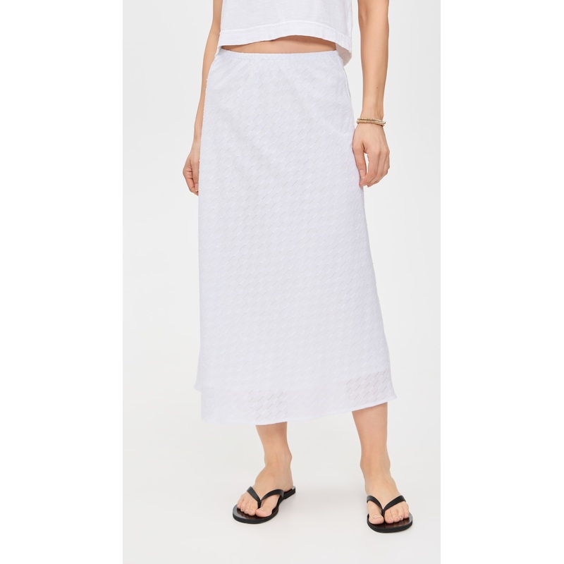 LNA Waialea Eyelet Skirt