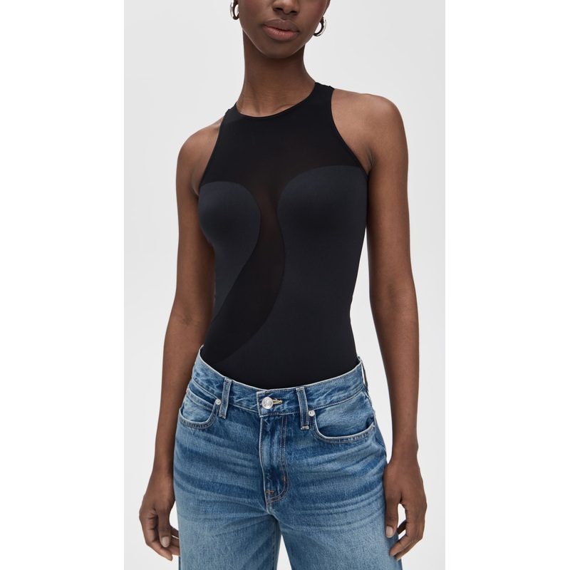 Wolford Satin Sheer Bodysuit