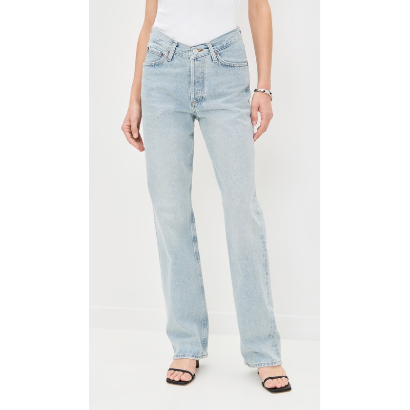AGOLDE V Waist Kelly Relaxed Straight Jeans