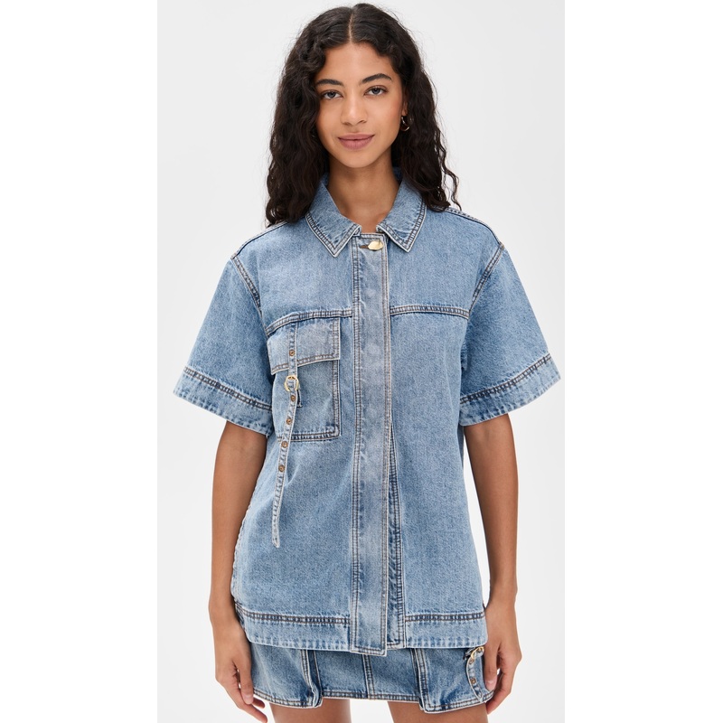 Aje Juno Denim Shirt