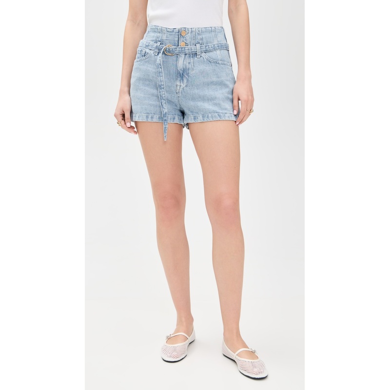 7 For All Mankind Belted Shorts