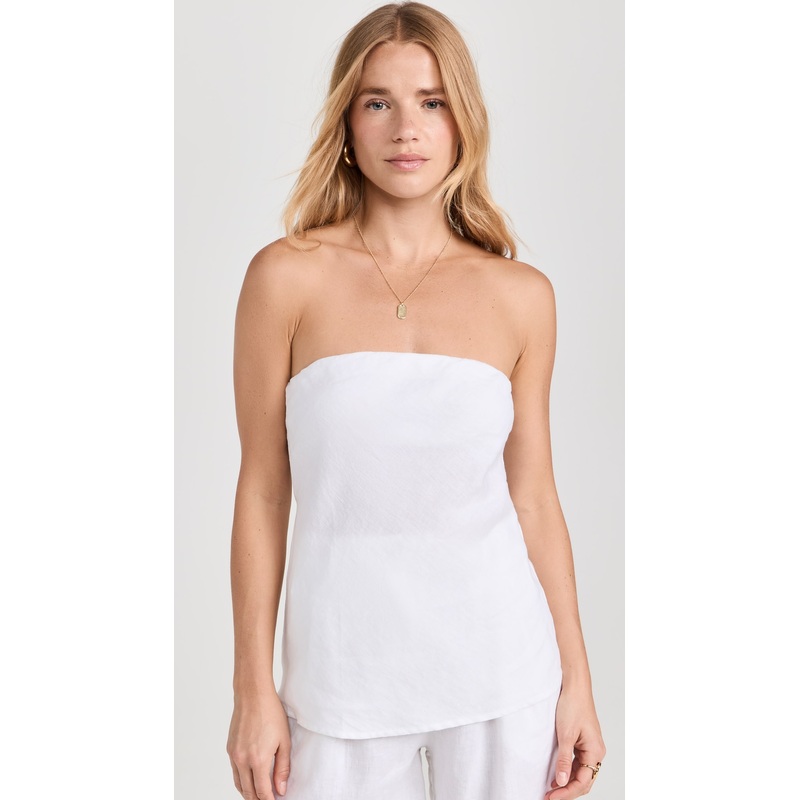 DONNI. The Linen Tube Top