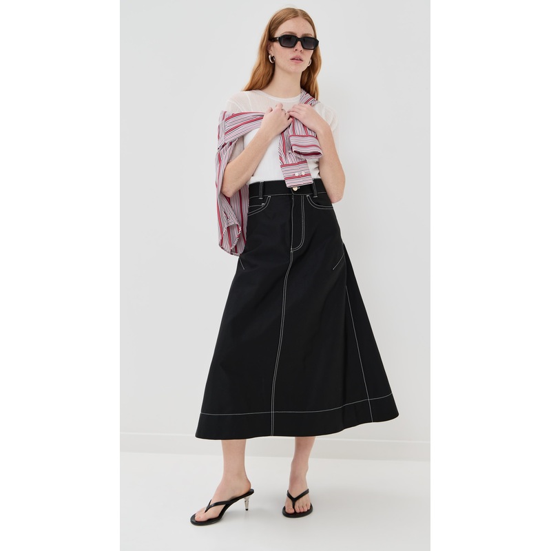 Meryll Rogge Flared Workwear Skirt