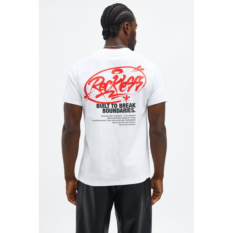 Break Boundaries Short Sleeve Tee – White