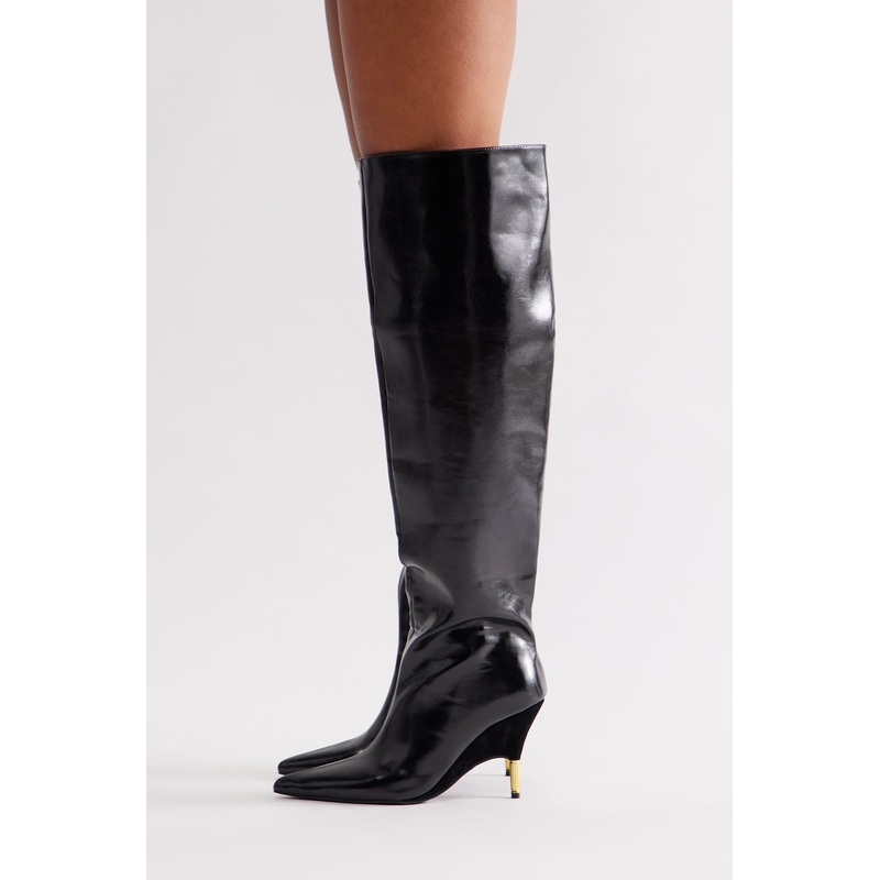 Cayenne Thigh High Boots – Black