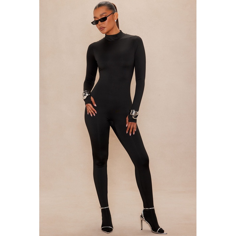 Kyra Double Layered Jumpsuit – Black