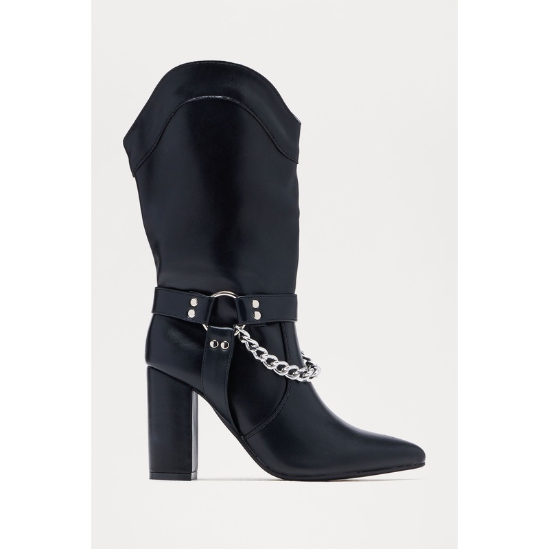 Thor Chain Hardware Boots – Black