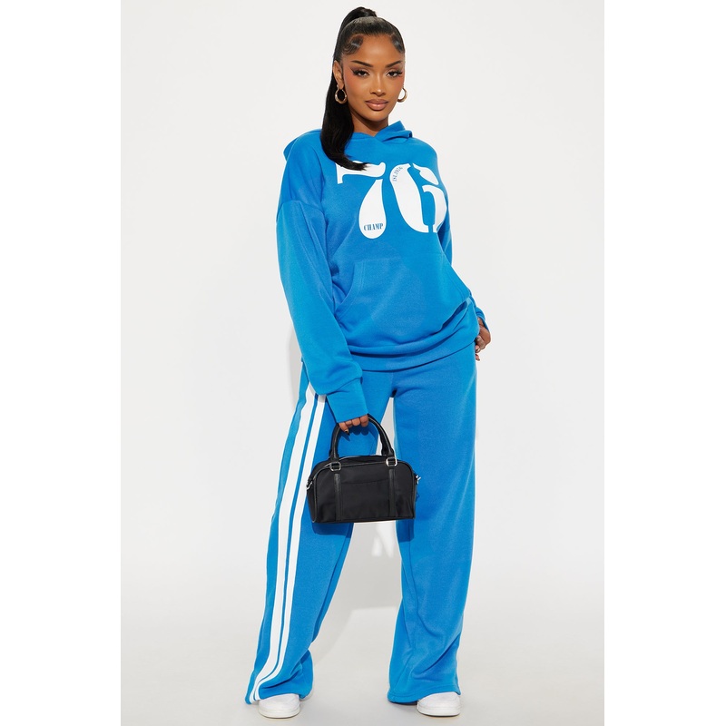76′ Champ Fleece Sweatsuit Set – Blue