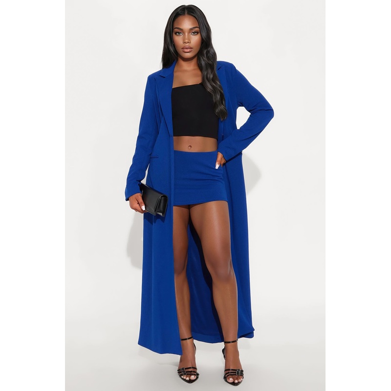Feeling Regal Crepe Micro Mini Skort – Royal
