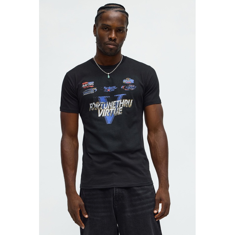 Fortune Thru Virtue Short Sleeve Tee – Black
