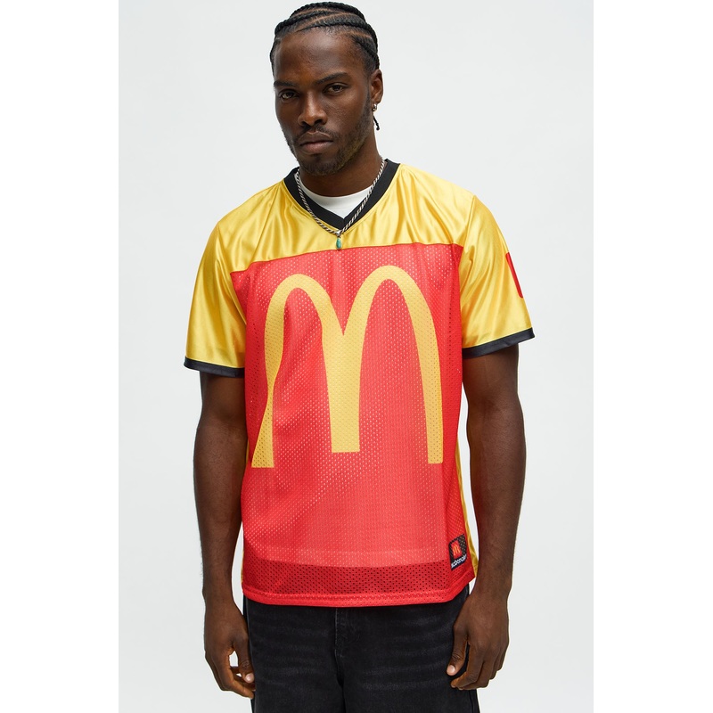 McDonalds Relaxed Logo Jersey Tee – Gold/Red