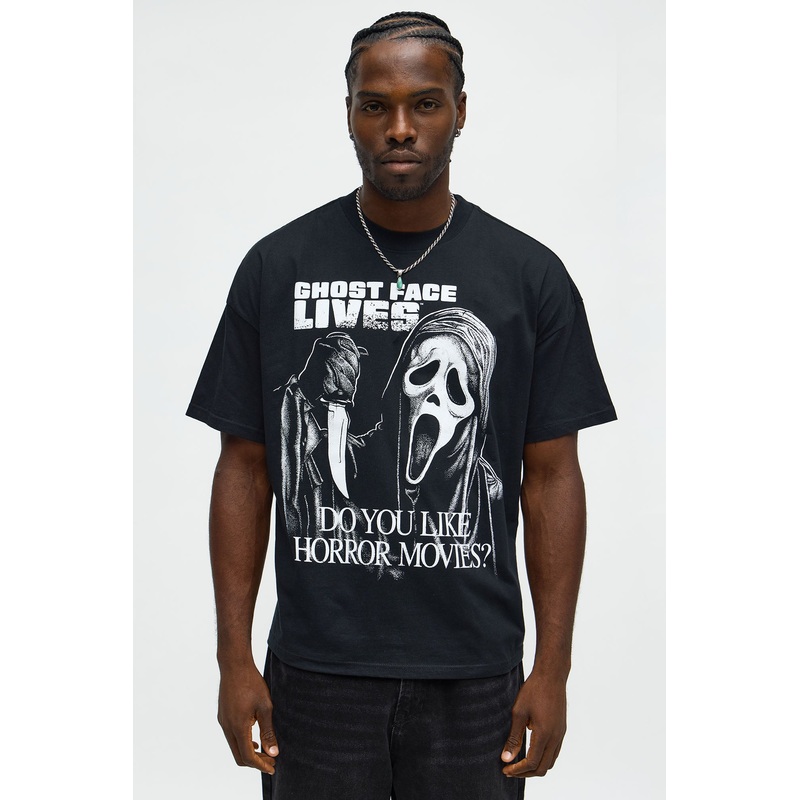 Scream Ghost Face Lives Short Sleeve Tee – Black