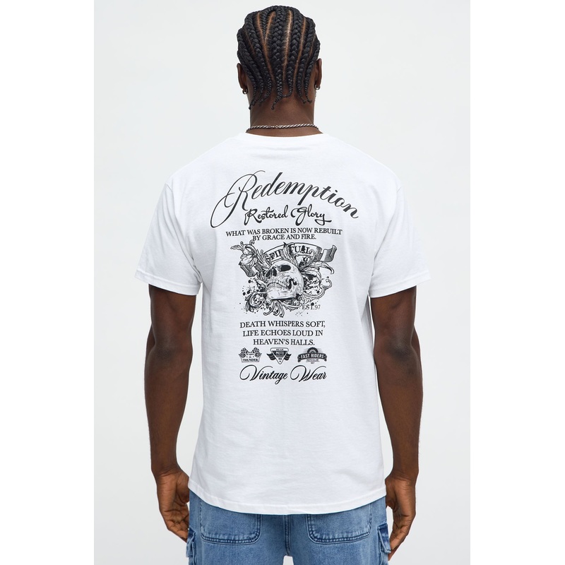 Seek Redemption Short Sleeve Tee – White