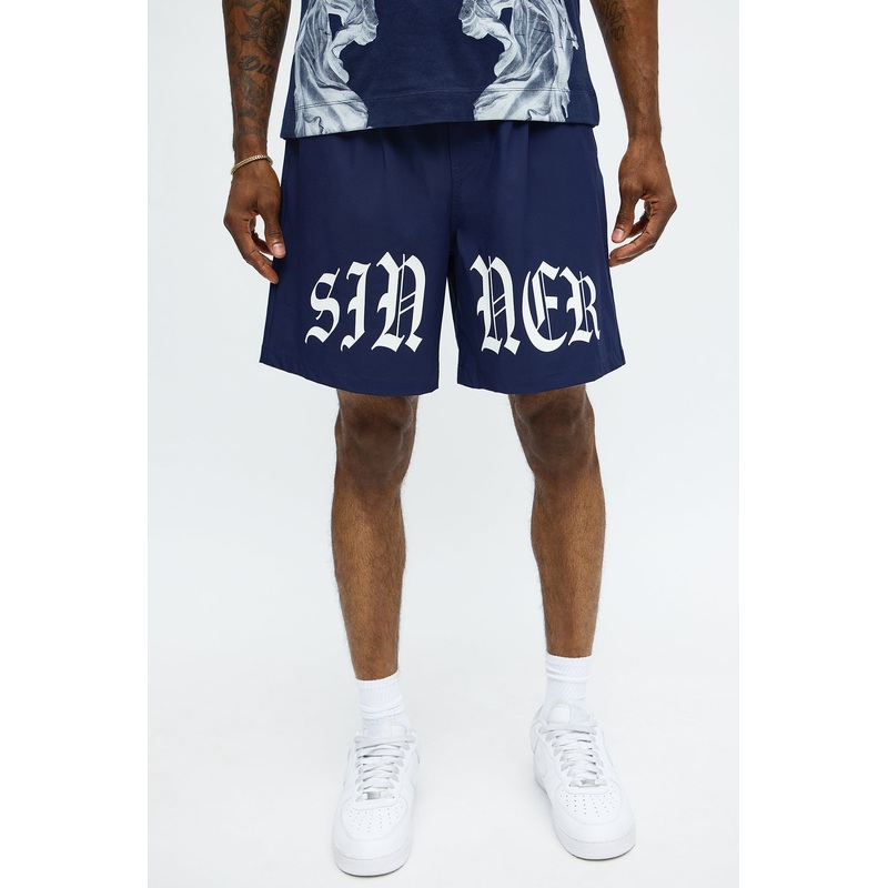 Sinner Relaxed Shorts – Navy