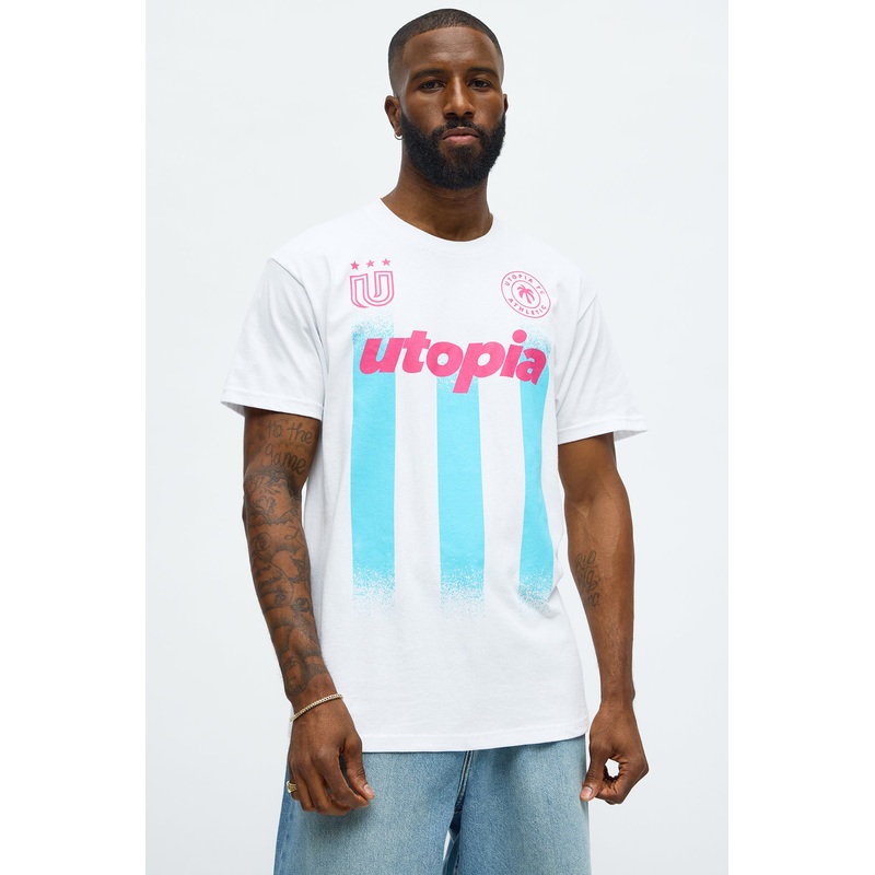Utopia FC Home Short Sleeve Tee – White