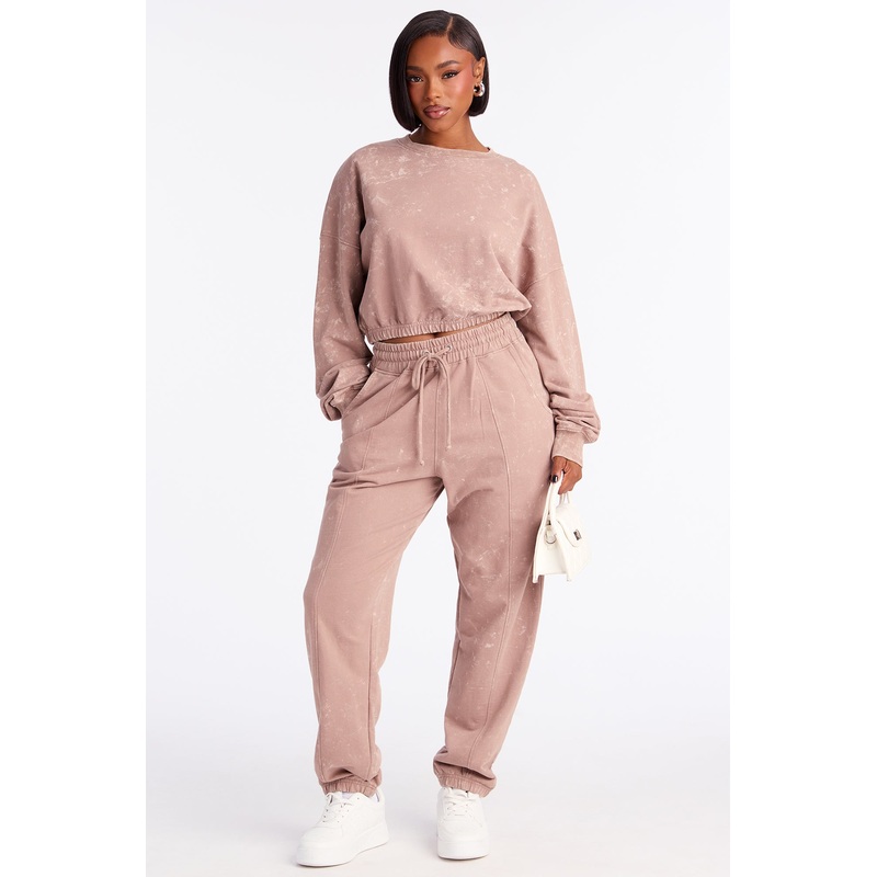 Willow Washed Jogger Set – Mocha