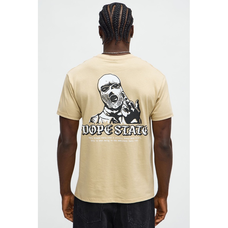 Dope State Short Sleeve Tee – Sand