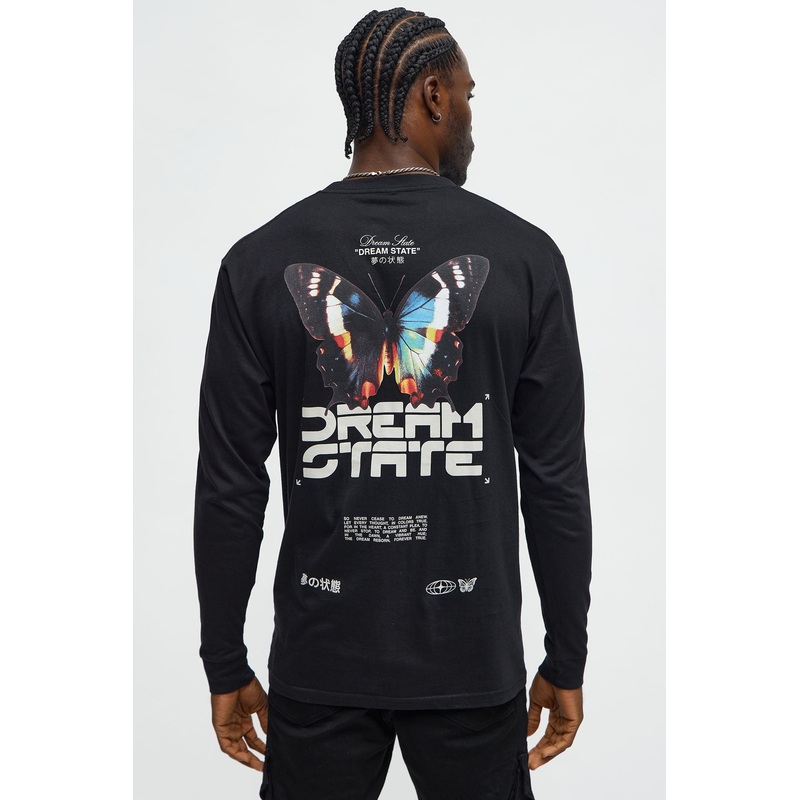 Dream State Freedom Long Sleeve Tee – Black