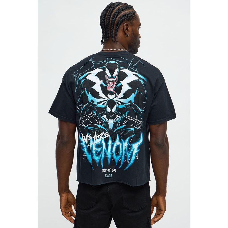 Venom Along Came A Spider Boxy Short Sleeve Tee – Black