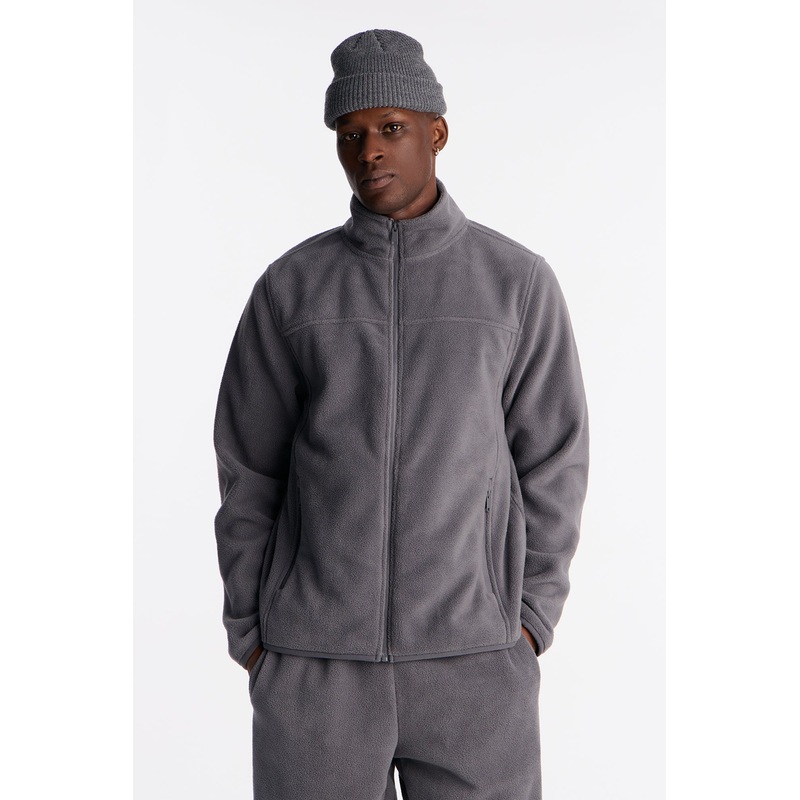 Core Microfleece Zip Jacket – Grey