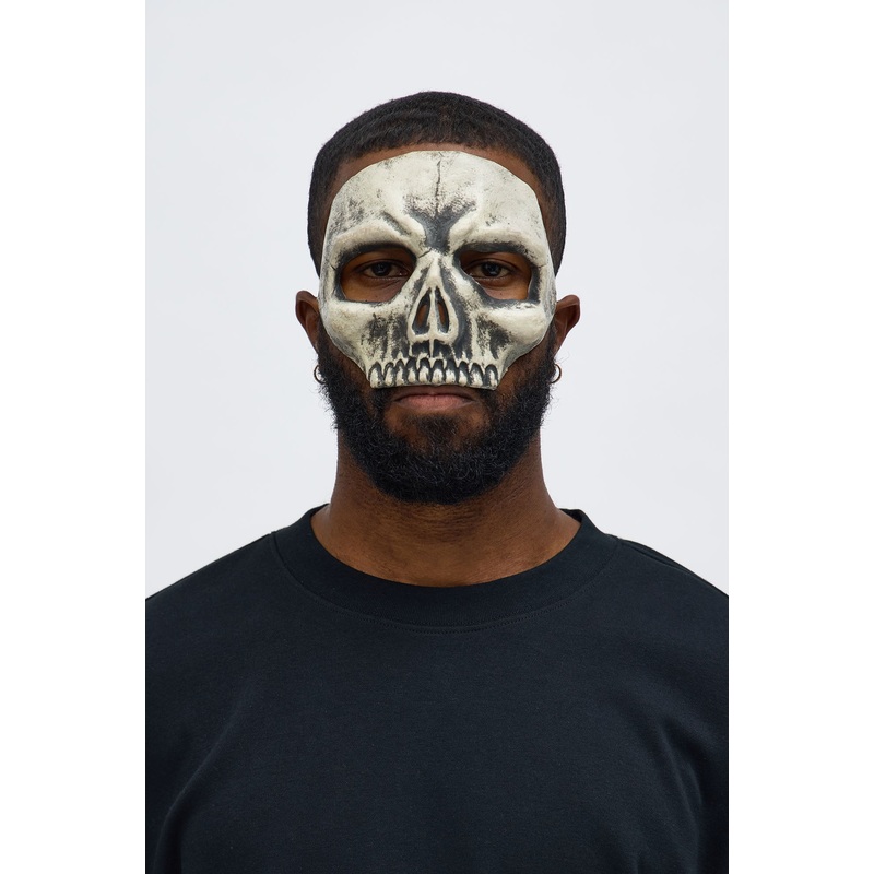 Decaying Skull Mask Costume – Off White/combo