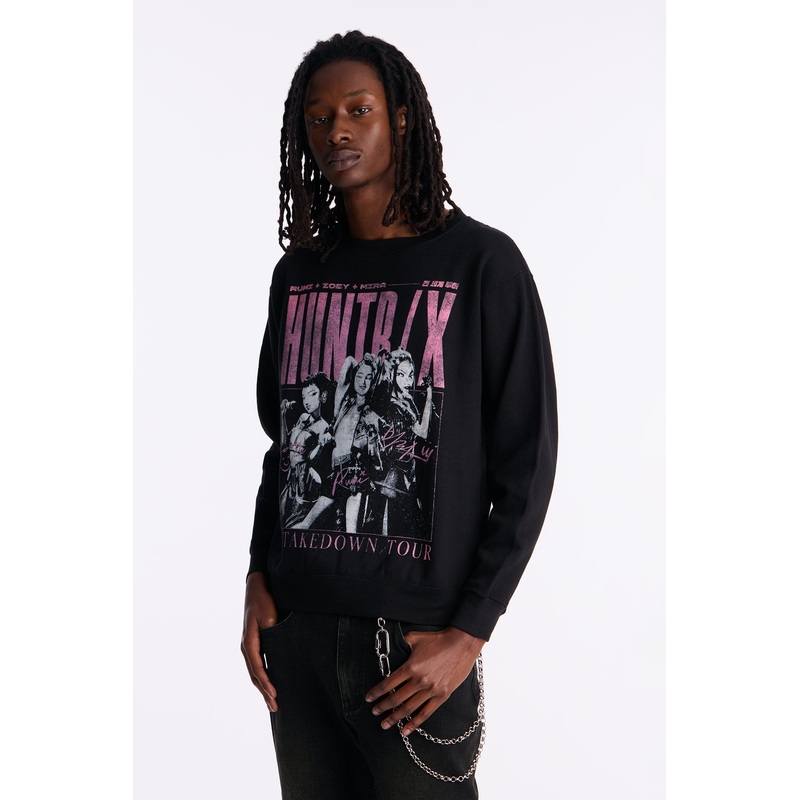 KPop Demon Hunter Tour Crewneck Sweater – Black