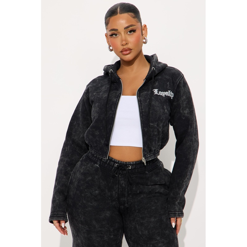 Loyalty Washed Hoodie – Black