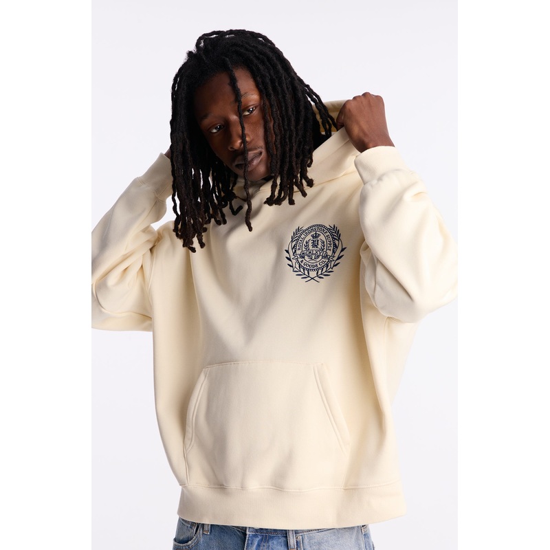 Thinker Oversized Heavyweight Hoodie – Cream