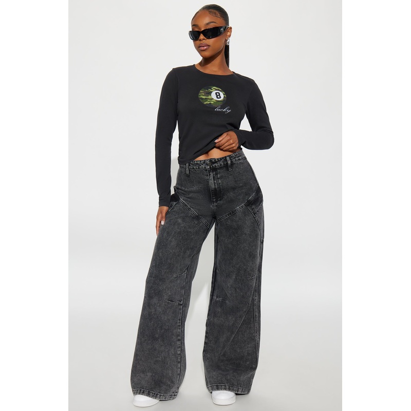 Widely Known Cargo Jeans – Grey