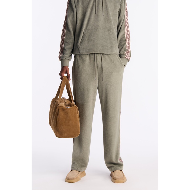 Wooley Taped Straight Sweatpants – Green