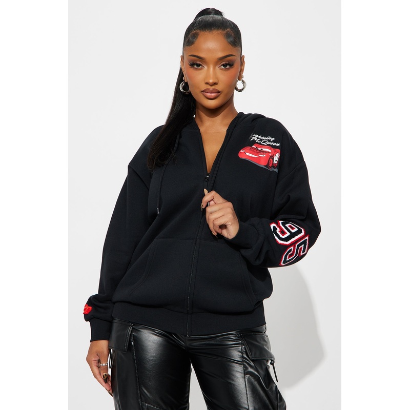 95 Flash Lightning Mc Queen Hoodie – Black