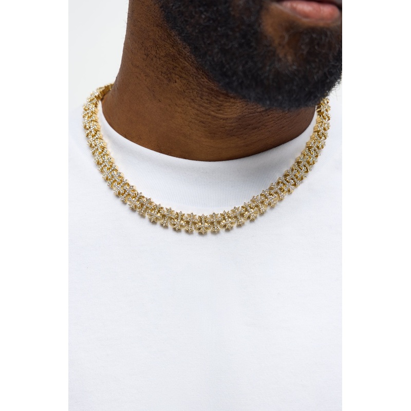 Iced Multi Cross Chain – Gold