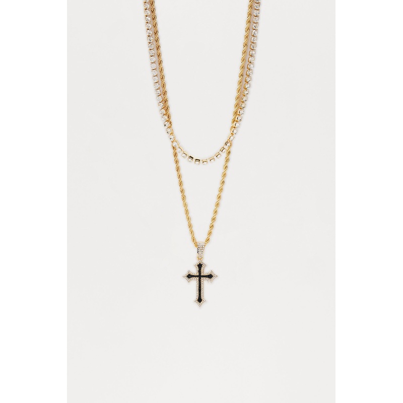 New Life Pendant Necklace Set – Gold