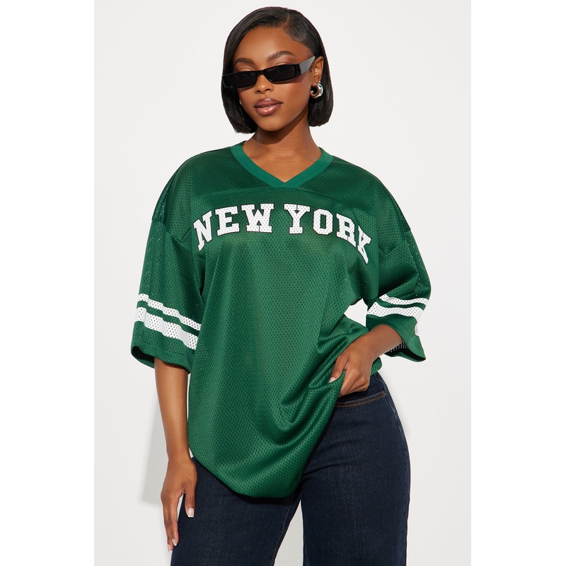New York Nation Jersey Tee – Green/combo