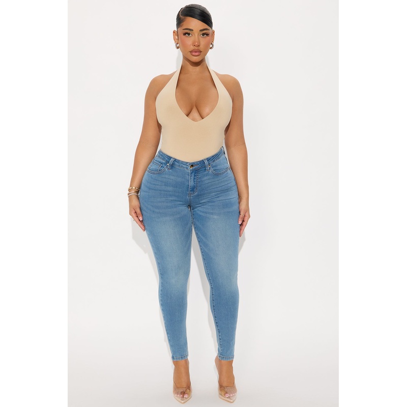 Soft Touch Skinny Jeans – Light Wash