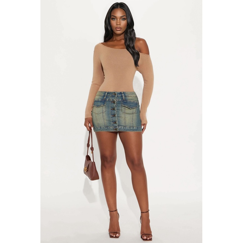 Still On Top Vintage Denim Mini Skirt – Vintage Wash