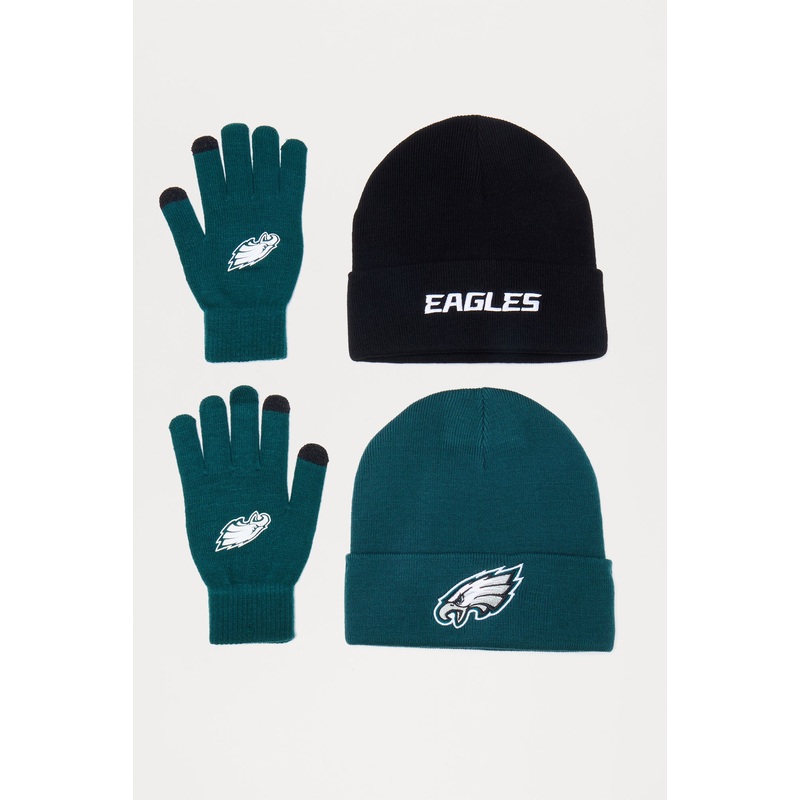 Classic Philadelphia Eagles Beanie 2 Pack – Green/combo
