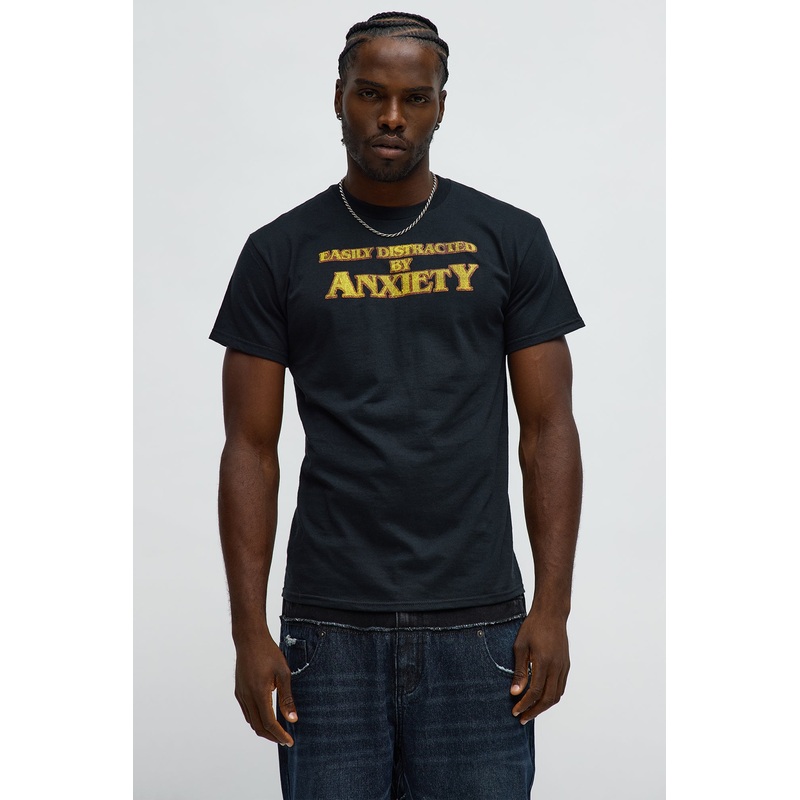 Easily Distracted Short Sleeve Tee – Black