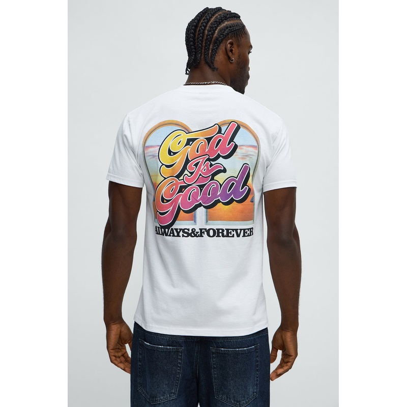 God Is Good Always Short Sleeve Tee – White
